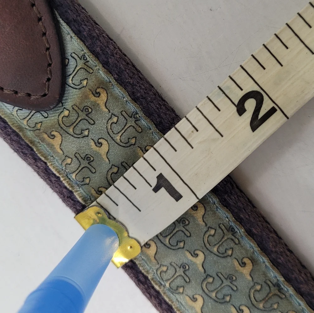 VINEYARD VINES GREEN RIBBON ANCHOR WAVES BELT BOYS SIZE 30